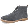 Evoga Polacchini Scarpe Uomo Scamosciate Invernali Casual (Grigio, Numeric_42)
