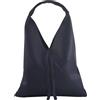 modamoda de T260 Borsa a tracolla da donna in pelle elegante adatta all'uso quotidiano Made in Italy, Blu scuro, L