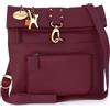 Catwalk Collection Handbags - Borsa a Tracolla Piccola in Pelle - Borsa Messenger Donna - Borsetta con Tracolla Regolabile - Dispatch - Rosso