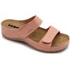 LEON 907 Sandali Zoccoli Sabot Pantofole Scarpe di Pelle, Donna, Rosa, EU 38