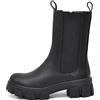 IF FASHION Stivali Stivaletti Anfibi Scarpe Chelsea da Donna Platform 890 Nero N.39