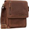 STILORD Finn Borsello da uomo in vera pelle Borsa a tracolla per Tablet da 8, 4 pollici in cuoio Resistente borsetta messenger stile vintage di qualità Colore:colorado - marrone