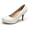 DREAM PAIRS Comodi Tacchi Alti e Sottili con Plateau Scarpe décolleté Classiche con Punta Tonda TIFFANNY