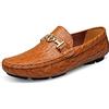 Asifn Mocassini Casual Invernali Piatti Incrociati da Uomo Scarpe Barca Classiche in Pelle Guida Passeggio