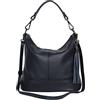 AMBRA Moda AmbraModa GLX09 - Borsa a tracolla da donna in vera pelle