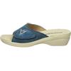 Valleverde Sandali Donna 25304 in Camoscio Jeans Modello Casual. Una Calzatura Comoda Adatta per Tutte Le Occasioni. Primavera-Estate 2023. EU 36