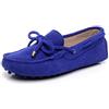 Jamron Donna Classico Scamosciato Papillon Loafers Comodo Fatto a Mano Mocassini Pantofola Blu Reale 24208-2 EU39.5