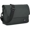 VASCHY Borsa Messenger Uomo Vintage in Tela - Borsello Tracolla per PC con Tracolla Imbottita - Grigio