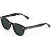 X-LAB XLAB 8004 Occhiali da sole stile moscot, 50mm, Nero/Verde G15, Unisex