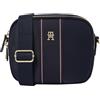 Tommy Hilfiger Donna Borsa a Tracolla Poppy Camera Bag Tracolla Larga, Blu (Space Blue Corp), Taglia Unica