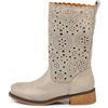 IF Fashion Scarpe da Donna Stivali Primaverili Estivi Traforati Al Polpaccio Biker Anfibi LY70-1 beige(2023) N.40