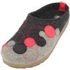 HAFLINGER Grizzly Fizz - Pantofole in feltro con suola in gomma