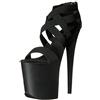 Pleaser FLAMINGO-869 - Scarpe con Plateau Donna, Nero (Schwarz), 36 EU