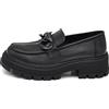 IF Fashion Scarpe Mocassini Slip On da Donna con Morsetto Platform Piatta Forma MP370 YG898 Nero N.37