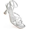 Rio Fiore Sandali Donna con Tacco, Nero/Argento/Marrone/Fucsia/Serpente/Bianche 8.5 cm Tacco a spillo, Sandali donna alti, Ecopelle, 2681L-1-A-3