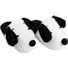 United Labels The Peanuts Snoopy 3D Pantofole con orecchie oscillanti per uomo e donna - Ciabatte unisex per bambole, colore: bianco e nero