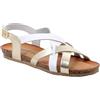 Igi&Co D.Posy, Sandali Donna, Bianco-PLATINO, 38 EU