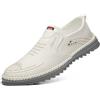 TangDao Mocassini da Uomo Comodi Finta Pelle Slip On Penny Loafer Leggere Scarpe da Guida Passeggio Casual Scarpe da Barca,43,Bianco