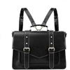 ECOSUSI Borsa Porta PC per 15,6 Pollici Donna Tracolla Grande Cartella Zaini per PC portatili Borsa e Messenger Borsetta Vintage per Lavoro Scuola Business Ufficio Nero