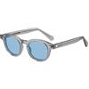 SHEEN KELLY Occhiali da Sole Acetato Ovali Polarizzati Retro Uomo Donna | Vintage Classiche Lenti Alta Definizione Rotonde UV400 Montatura Tartarugata per Pendolarismo Guida Viaggi I'uso Quotidiano