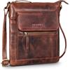 ROYALZ 'Florence' Borsa moderna in pelle da donna in vera pelle Borsa a tracolla piccola da donna piatta Elegante borsa per tablet