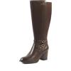 GABYLOU - Modello MARTA - Stivali alti da donna a polpaccio largo 2XL - Doppia suola rimovibile, tacco di 7,5 cm - Chiusura con zip YKK - Eleganza e comfort ideali per outfit cittadini e chic