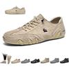 LOVEWLVNCL Stivali alti in pelle scamosciata fatti a mano in Italia da uomo, Beck Shoes Impermeabili Outdoor Antiscivolo leggeri Sneakers casual Scarpe da passeggio a piedi nudi Stivali da guida Chukka(Khaki low