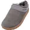 HAFLINGER zoccolo in pelle di agnello Snowbird pantofola in feltro antracite, 36