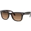 Ray-Ban RB4105 Wayfarer Folding 710/51 Occhiali da sole da uomo, Avana/Marrone Chiaro Sfumato, 50/22/140