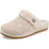 Fly Flot Ciabatta Donna Bordo in Peluche, Sottopiede in Panno, Suola in Poliuretano Piumatec 4,5cm, Uomo