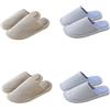 Teceyfeet Set di Ciabatte Ospiti, 4 Paia di Pantofole Ospiti Pantofole Getta Lavabili Pantofole per Ospiti Ciabatte in feltro di alta Qualità Unisex Ciabatte per Viaggi, Hotel, Spa, Ospiti