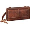 STILORD Violina 3-in-1 Borsa per Cellulare con Portafoglio da Donna in Pelle - Indossabile Come Borsa da Polso - Piccola in Vera Pelle Colore:salerno - marrone