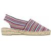 ALPARGATUS Espadrillas Sculacciate con zeppa bassa e design a righe (date a mano in Spagna)