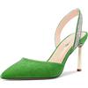 Castamere Donna Spillo Alto High Tacco Heel a Punta Pumps Slingback Slip-on Diamante Cristallo 8.5 CM Heels