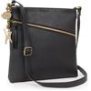Catwalk Collection Handbags - Borsa a Tracolla Media in Vera Pelle - Borsetta Donna - Borsa a Mano con Tracolla Regolabile - Madison