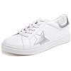 Feversole Mocassini Piatti Casual da Donna, alla Moda, con décolleté, Scarpe da Ginnastica, Taglia 3,5-7, Stella in Oro Rosa., 40 EU