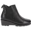 Valleverde Tronchetto Donna VS10410 in Pelle Nero Modello Casual. Una Calzatura Comoda Adatta per Tutte Le Occasioni. Autunno-Inverno 2022. EU 36
