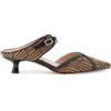 CAFèNOIR - Sabot Tomaia Effetto Raffia E Treccia, Da Donna, Colore Nero/cuoio, Taglia 40