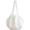 LinenMe Borsa da spiaggia in lino Off White Lara