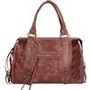 Gave Lux Borsa a Spalla Donna Vera Pelle Scamosciata Stampata