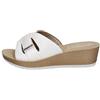 inblu Ciabatte avvolgenti Regolazione a Strappo, Sandali Donna, Bianco, 38 EU