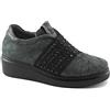MELLUSO Walk R25416 Antracite Grigio Scarpe Donna Sportive Zeppa Slip on Elastico 38