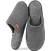 VeraCosy Pantofole Traspirante da Uomo Pantofole Grigio acciaio 40/41 EU