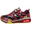 Geox J BAYONYC BOY, Scarpe da Ginnastica Bambini e ragazzi, Nero Rosso, 34 EU