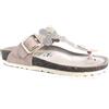 RAFTING GOLDSTAR ciabatta infradito bassa da donna,soletto morbido in pelle,fibbia regolabile,numero 37