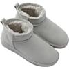 Only CB Stivali da Neve Donna Classic Mini, Stivali Classic Ultra Mini in Pelle, Comodi e Caldi in Pelle Scamosciata con Fodera in Pelliccia Sintetica, Antiscivolo Casual Stivaletti (39,Light Grey)