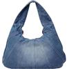 Niltracy - Borsetta in denim, borse in jeans alla moda per donna, borsa hobo in denim, borsa a tracolla Y2K, Azzurro, 44.5 EU