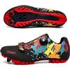 ENEN Scarpe MTB Uomo Scarpe da Ciclismo Uomo, Colorato Scarpe Spinning Donna, Scarpe MTB SPD, Scarpe Mountain Bike Compatibili con Tacchette, Scarpe Bici