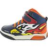 Geox J Inek Boy, Scarpe da ginnastica Bambini e ragazzi, Blu (Navy/Orange), 24 EU