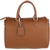 Chicca Borse Borsa Donna a Mano Pelle con Tracolla Bauletto, Cuoio